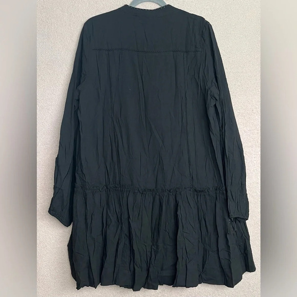 Tuckernuck Pomander Place Black Dress/Coverup-Cotton-Beaded V-Neck-Women’s XL - Picture 12 of 13